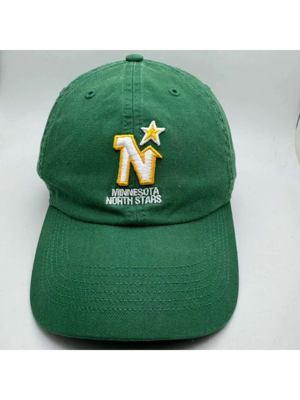Vintage Minnesota North Stars Hat Cap Large '47 Brand Green Fitted NHL Hockey